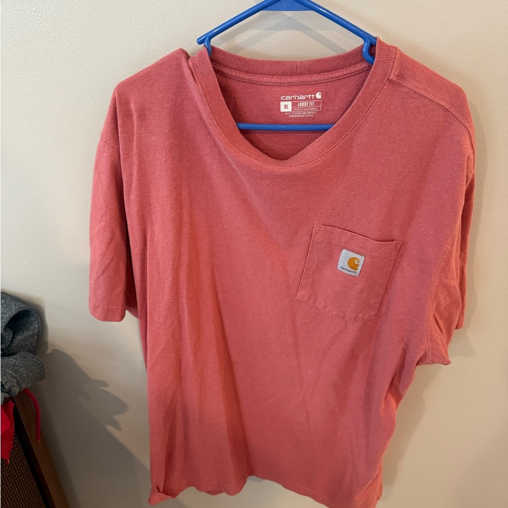 Carhartt Brick Red Pocket Tee